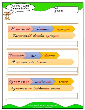 z sesi Çalışma Sayfaları